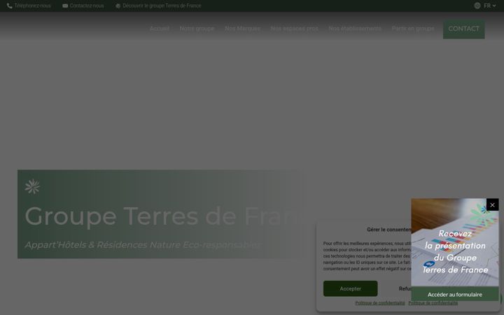 Screenshot of groupe-terresdefrance.com