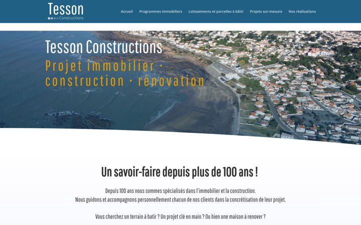 Screenshot of groupe-tesson-construction.com