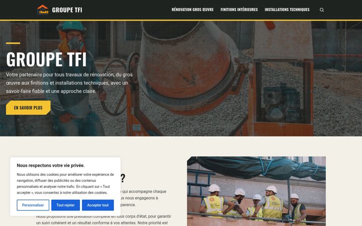 Screenshot of groupe-tfi.fr