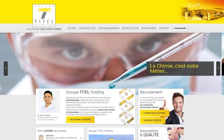 Screenshot of groupe-titel.com