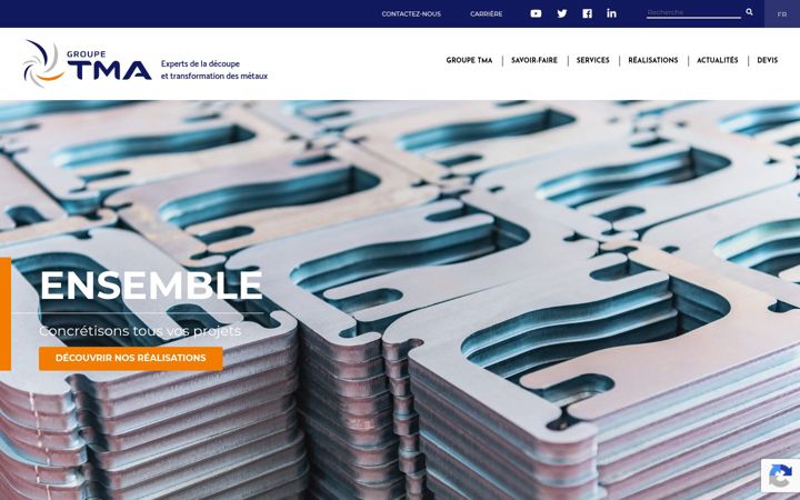 Screenshot of groupe-tma.com