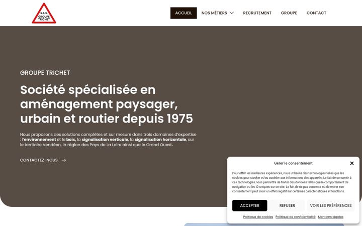 Screenshot of groupe-trichet.com