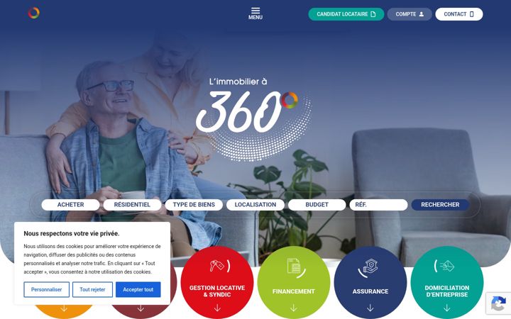 Screenshot of groupe360.eu