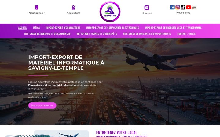 Screenshot of groupeadamfopa.com