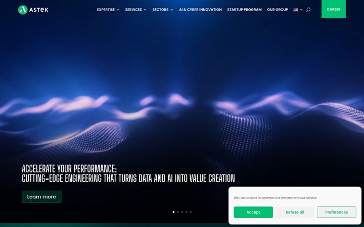 Screenshot of groupeastek.com