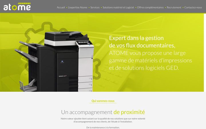 Screenshot of groupeatome.fr