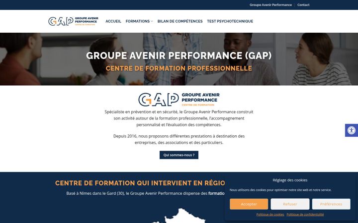 Screenshot of groupeavenirperformance.eu