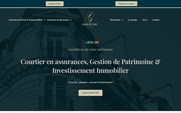 Screenshot of groupebac.com