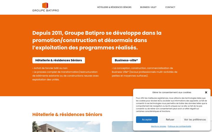 Screenshot of groupebatipro.fr