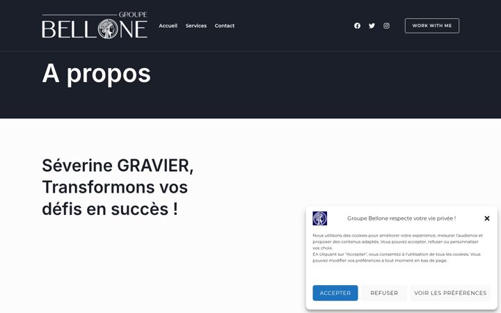 Screenshot of groupebellone.com