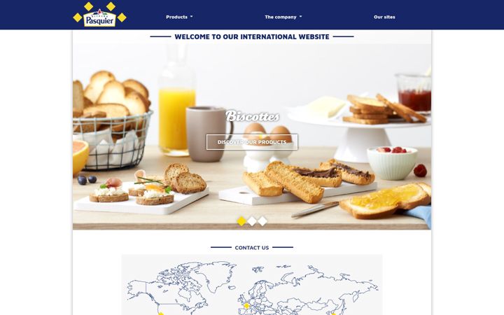 Screenshot of groupebriochepasquier.com