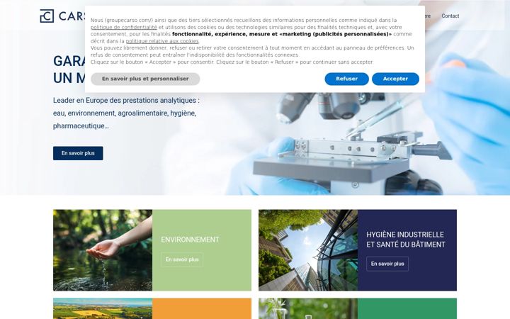 Screenshot of groupecarso.com