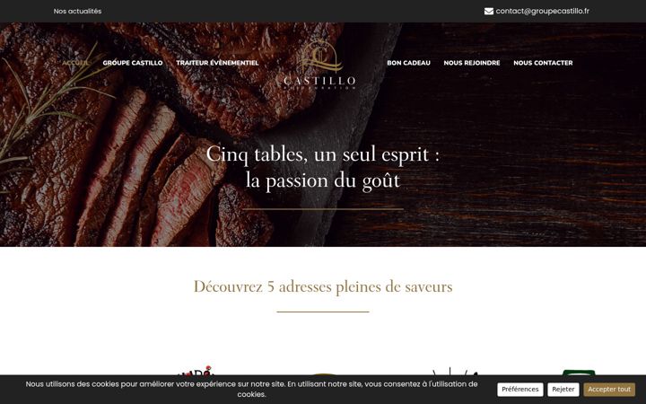 Screenshot of groupecastillo.fr