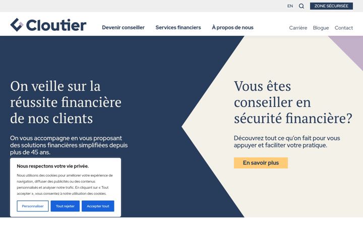Screenshot of groupecloutier.com