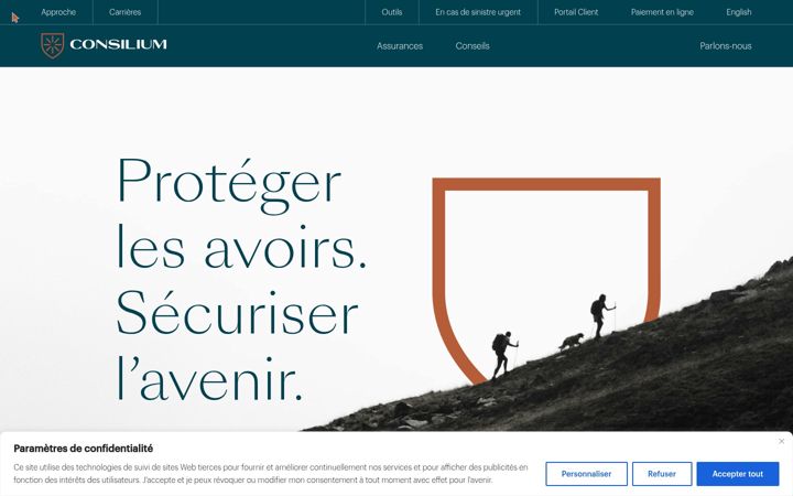 Screenshot of groupeconsilium.ca