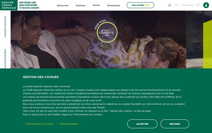Screenshot of groupecreditagricole.jobs