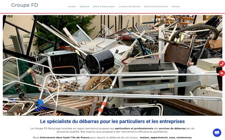 Screenshot of groupefdrecyclage.fr