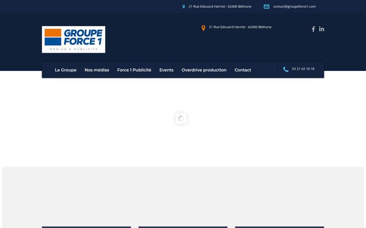 Screenshot of groupeforce1.com