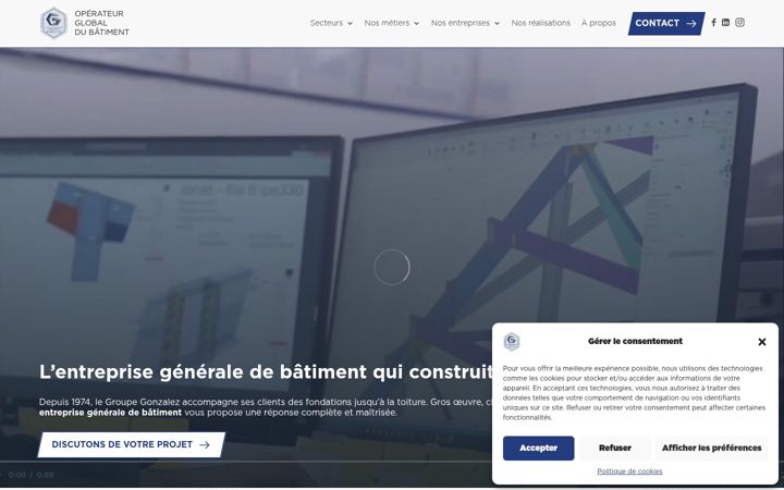 Screenshot of groupegonzalez.fr