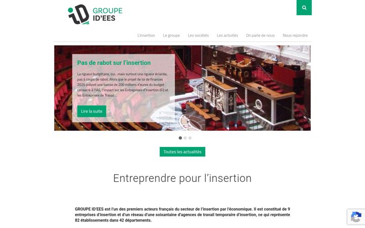 Screenshot of groupeidees.fr