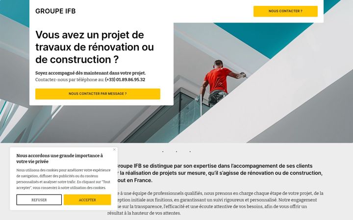 Screenshot of groupeifb.com