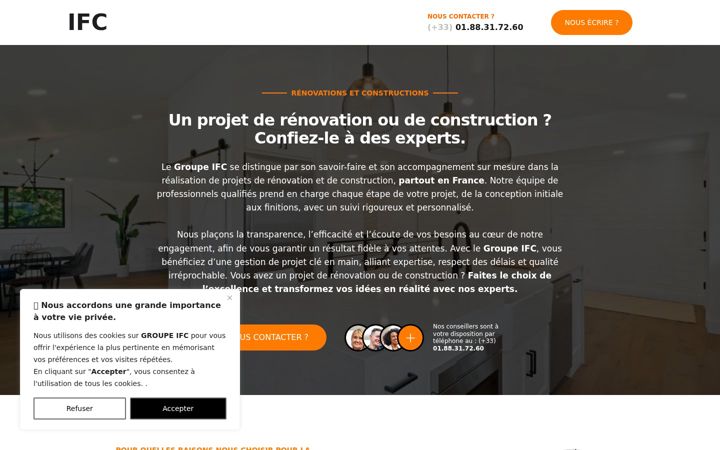 Screenshot of groupeifc.com