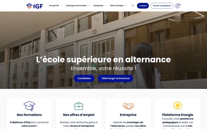 Screenshot of groupeigf.com
