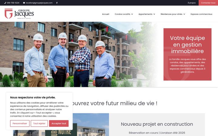 Screenshot of groupejacques.com