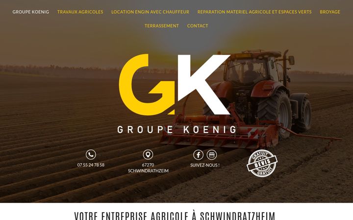 Screenshot of groupekoenig.fr