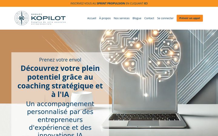 Screenshot of groupekopilot.com