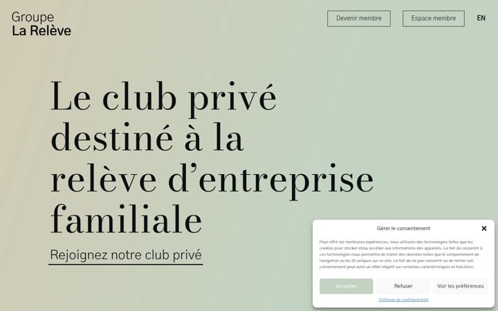 Screenshot of groupelareleve.com