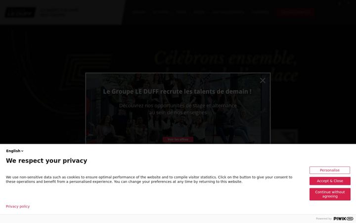 Screenshot of groupeleduff.com