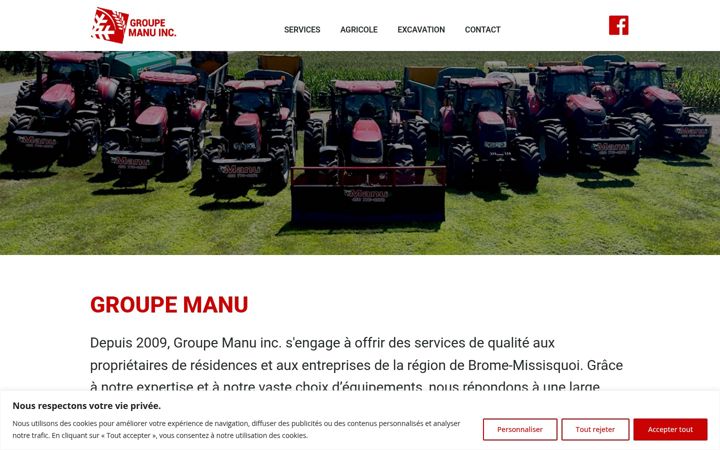 Screenshot of groupemanu.com