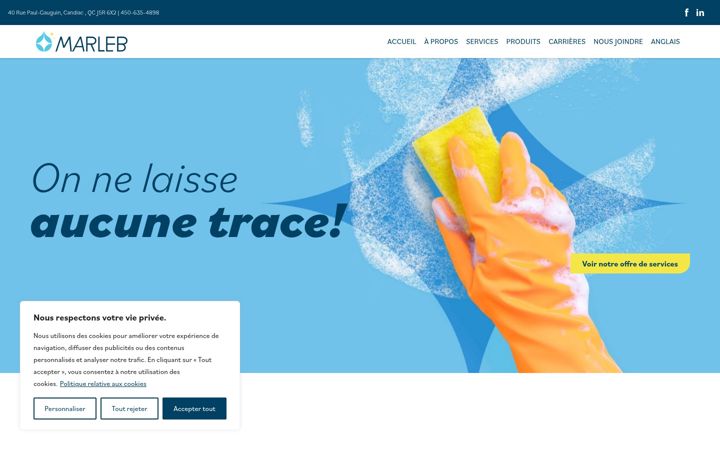 Screenshot of groupemarleb.com