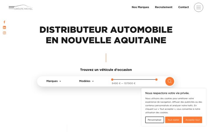 Screenshot of groupemichel.com