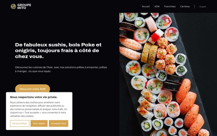 Screenshot of groupemito.com