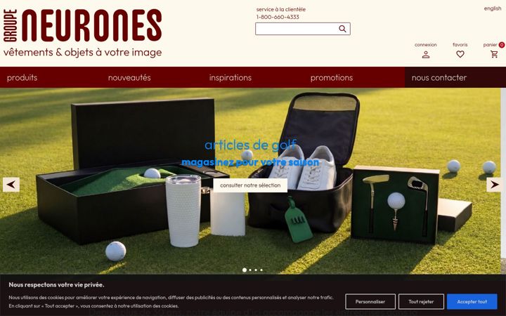 Screenshot of groupeneurones.com