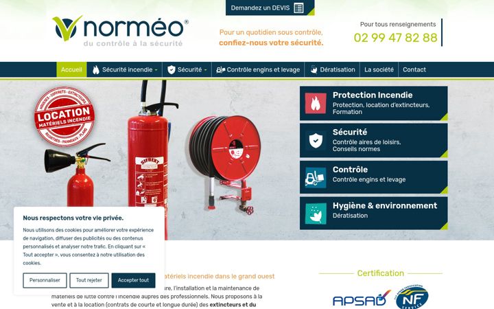 Screenshot of groupenormeo.com
