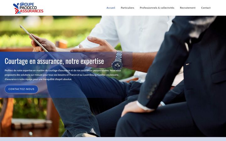 Screenshot of groupepacioccoassurances.com