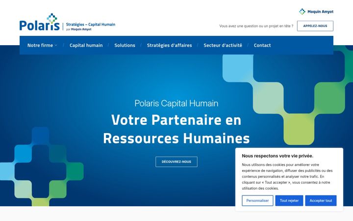 Screenshot of groupepolaris.ca