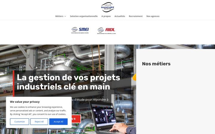 Screenshot of groupesanchezindustrie.fr