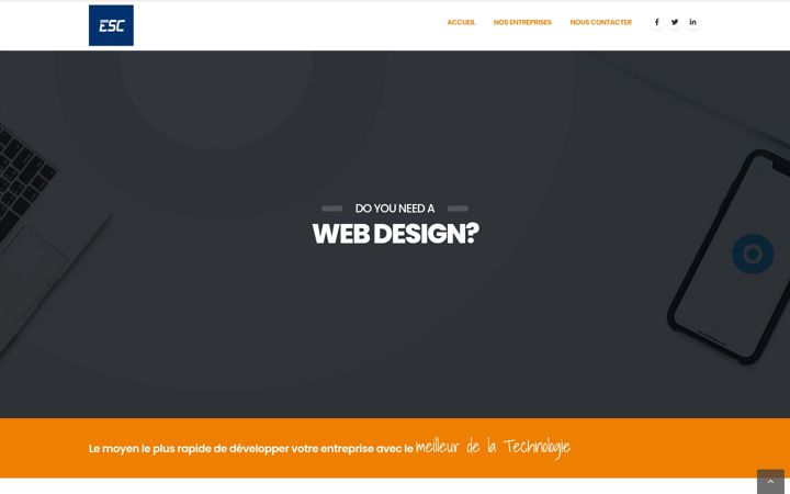 Screenshot of groupesc.net