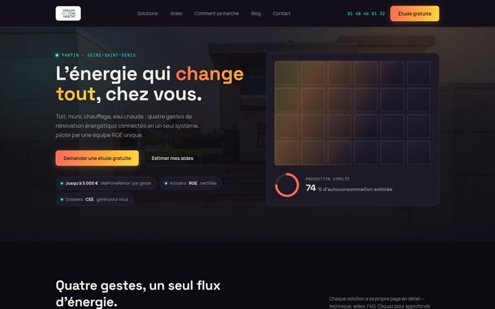 Screenshot of groupesolutionhabitat.fr