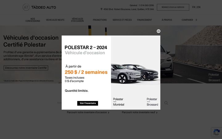 Screenshot stránky groupetaddeo.com
