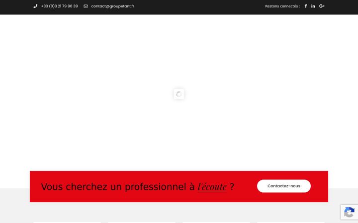 Screenshot of groupetant.fr