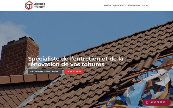 Screenshot of groupetoiture.fr