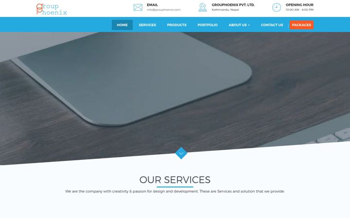 Screenshot of grouphoenixnp.com