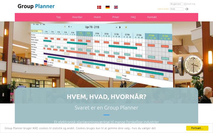 Screenshot of groupinfo.dk