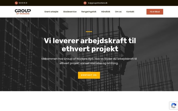Screenshot of groupofworkers.dk