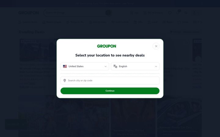 Skjermbilde av groupondata.com